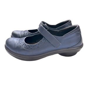 NAOT Y2K Blue Leather Mary Jane Shoes Clog Sandals